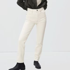 Everlane Women's Cream Straight Leg Jeans